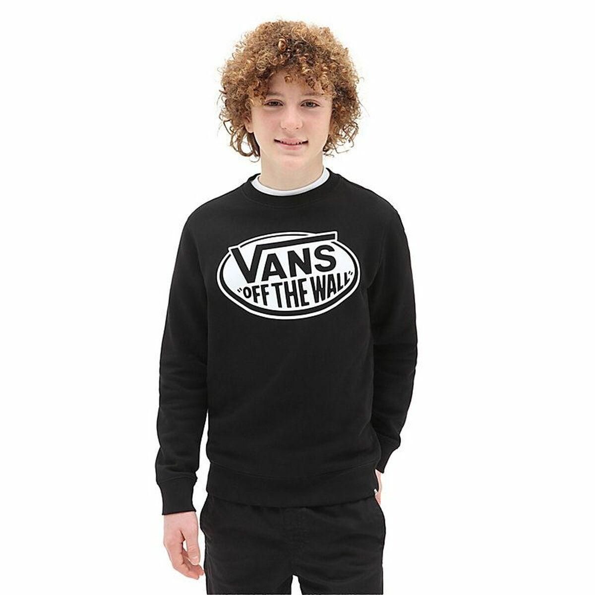 Sweaters uden Hætte til Mænd Vans Off The Wall Sort L