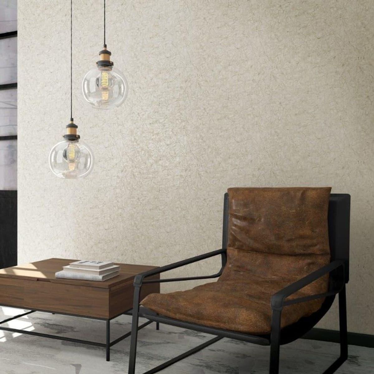 Noordwand tapet Vintage Deluxe Stucco Crackle grå og hvid