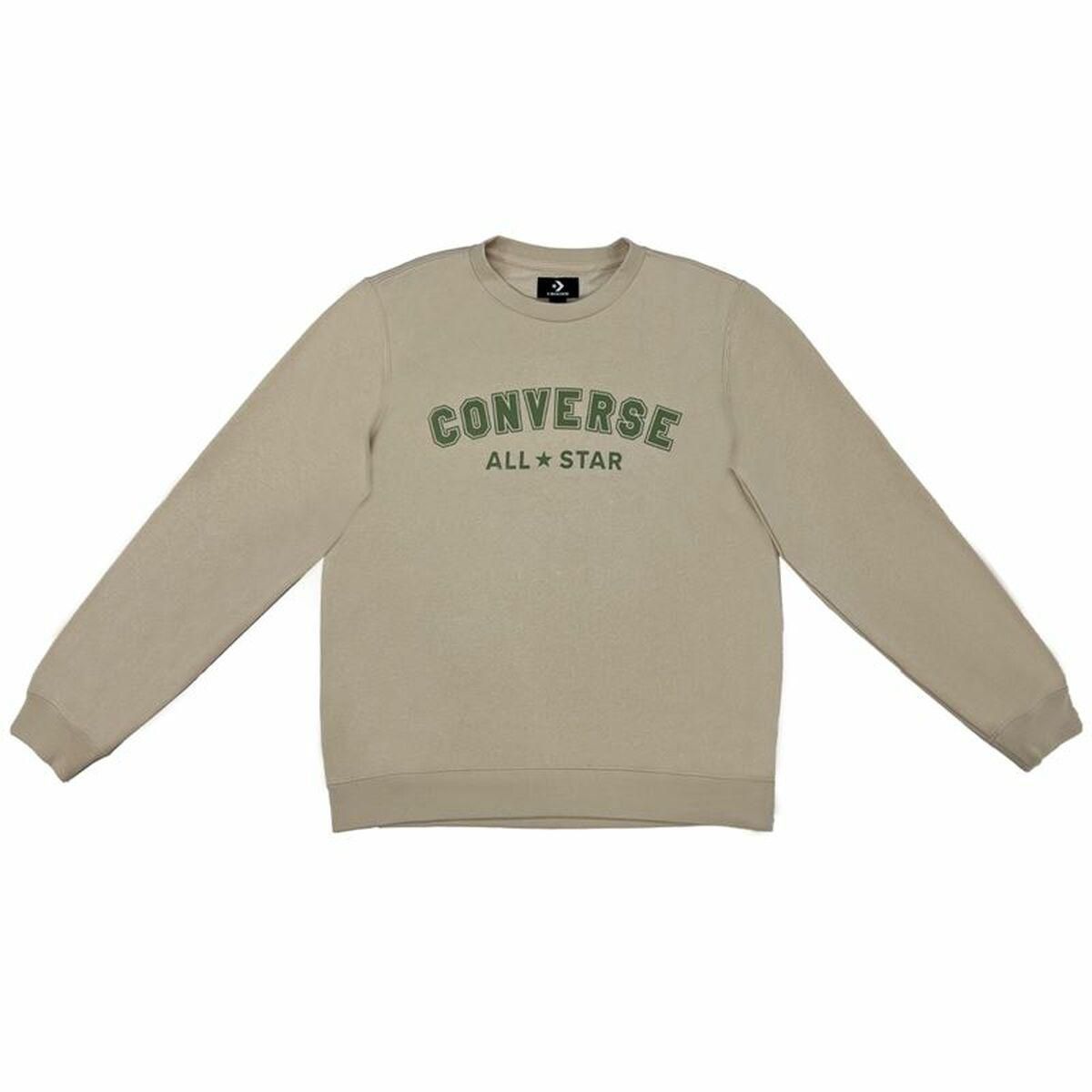 Sweaters uden Hætte til Mænd Converse Classic Fit All Star Single Screen Brun XS