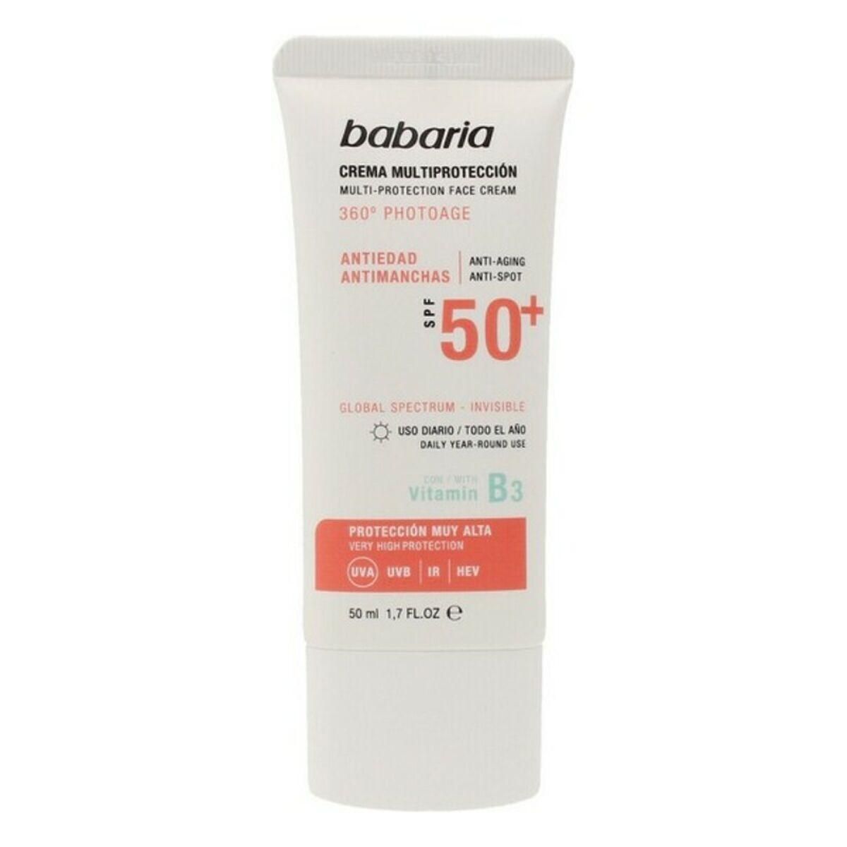 Solcreme som forebygger brune pletter Multi-Protection Babaria Solar Multiproteccion SPF 50+ 50 ml