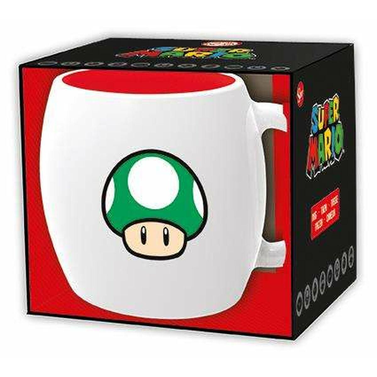 Kop med boks Super Mario 1-UP Keramik 360 ml