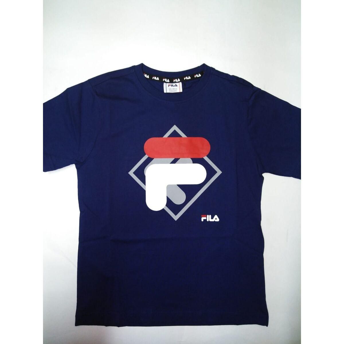 Børne Kortærmet T-shirt Fila FAT0340 50001 Marineblå 12 år