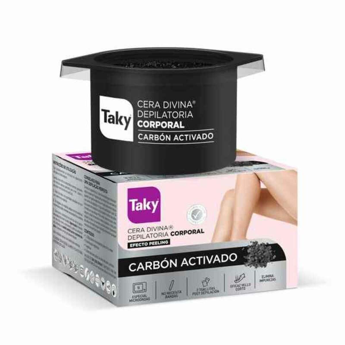 Cera Depilatória Corporal Carbon Activado Taky 1106-01799 300 ml