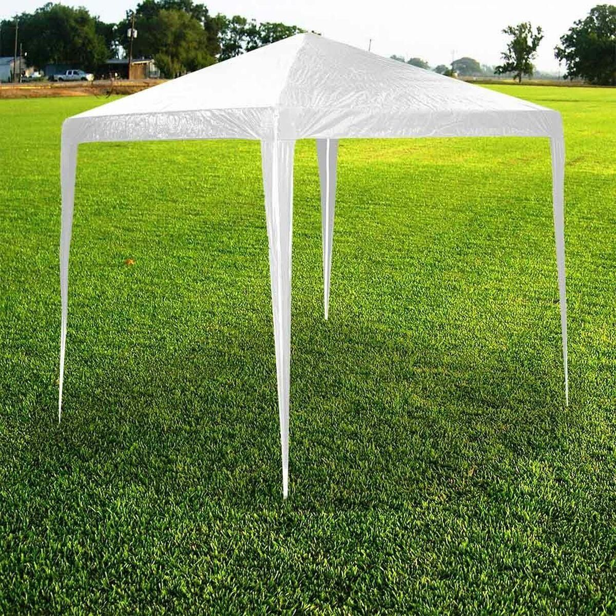 Gazebo Lifetime Vandtæt Polyetylen Hvid PVC 300 x 300 x 250 cm