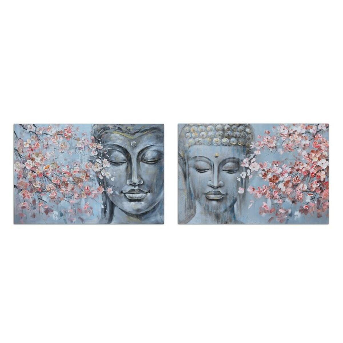 Lærred 120 x 2,8 x 80 cm Buddha Orientalsk (2 enheder)