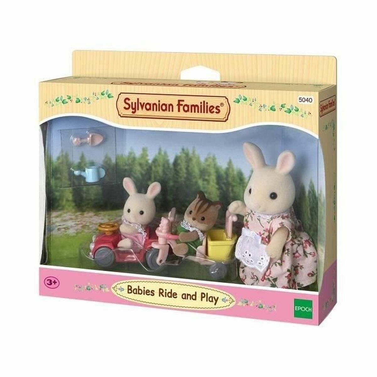 Action Figurer Sylvanian Families Babies Ride and Play