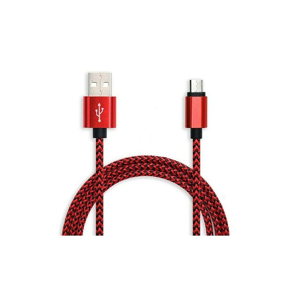 USB-kabel til micro USB Wirboo W606 Rød 2,5 m