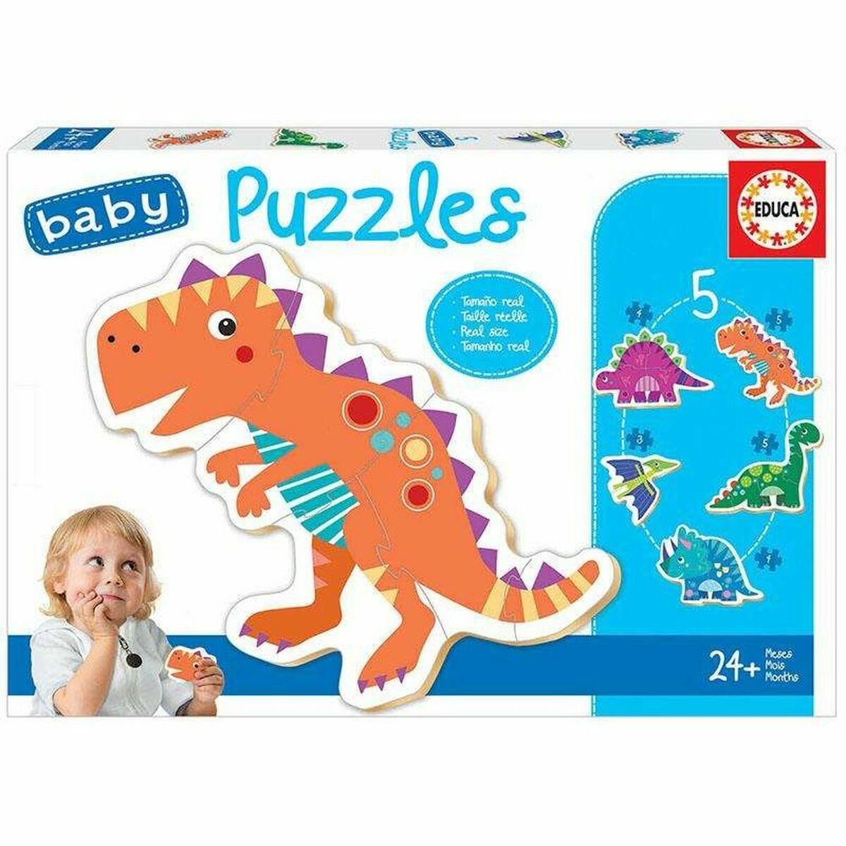 Børne Puslespil Educa Dinosaur 5 Dele