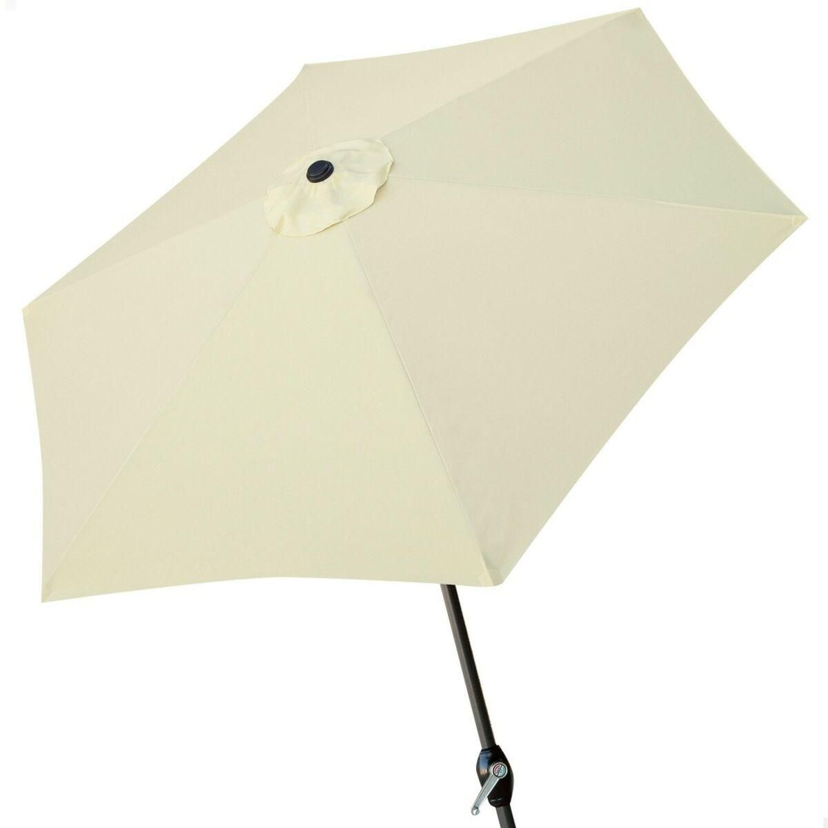 Parasol Aktive 300 x 245 x 300 cm Aluminium Flødefarvet Ø 300 cm