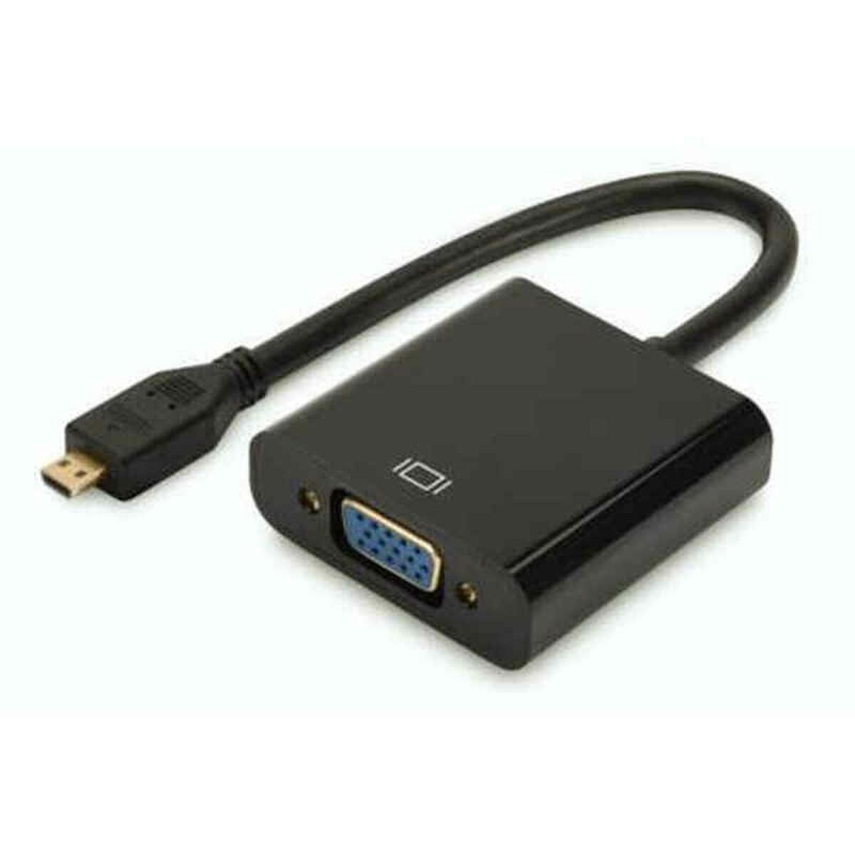 Mini HDMI til VGA-adapter Digitus DA-70460 Sort