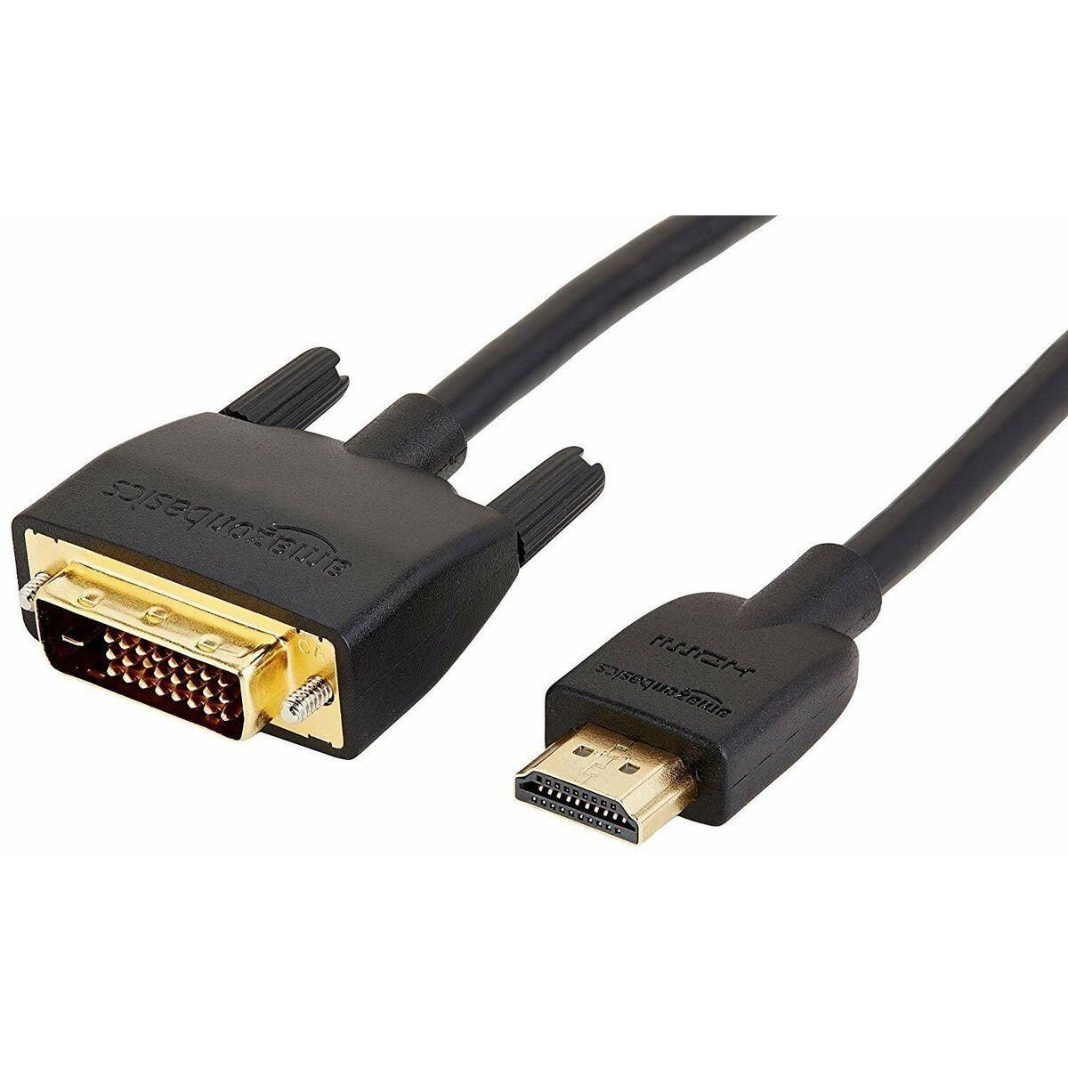 HDMI til DVI-adapter Amazon Basics 4,6m Sort (OUTLET A)