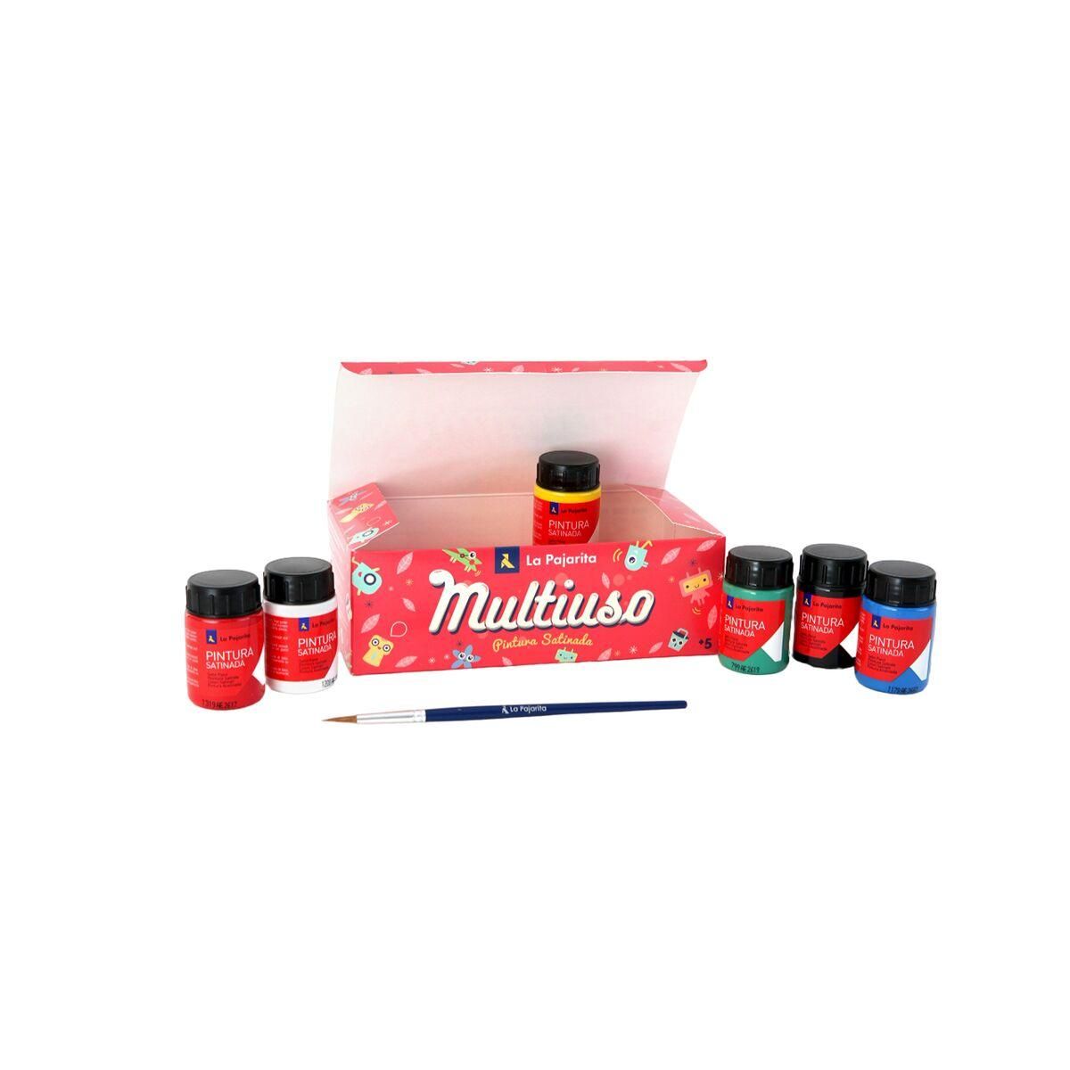 Tempera La Pajarita Multifarvet 35 ml (6 Dele)