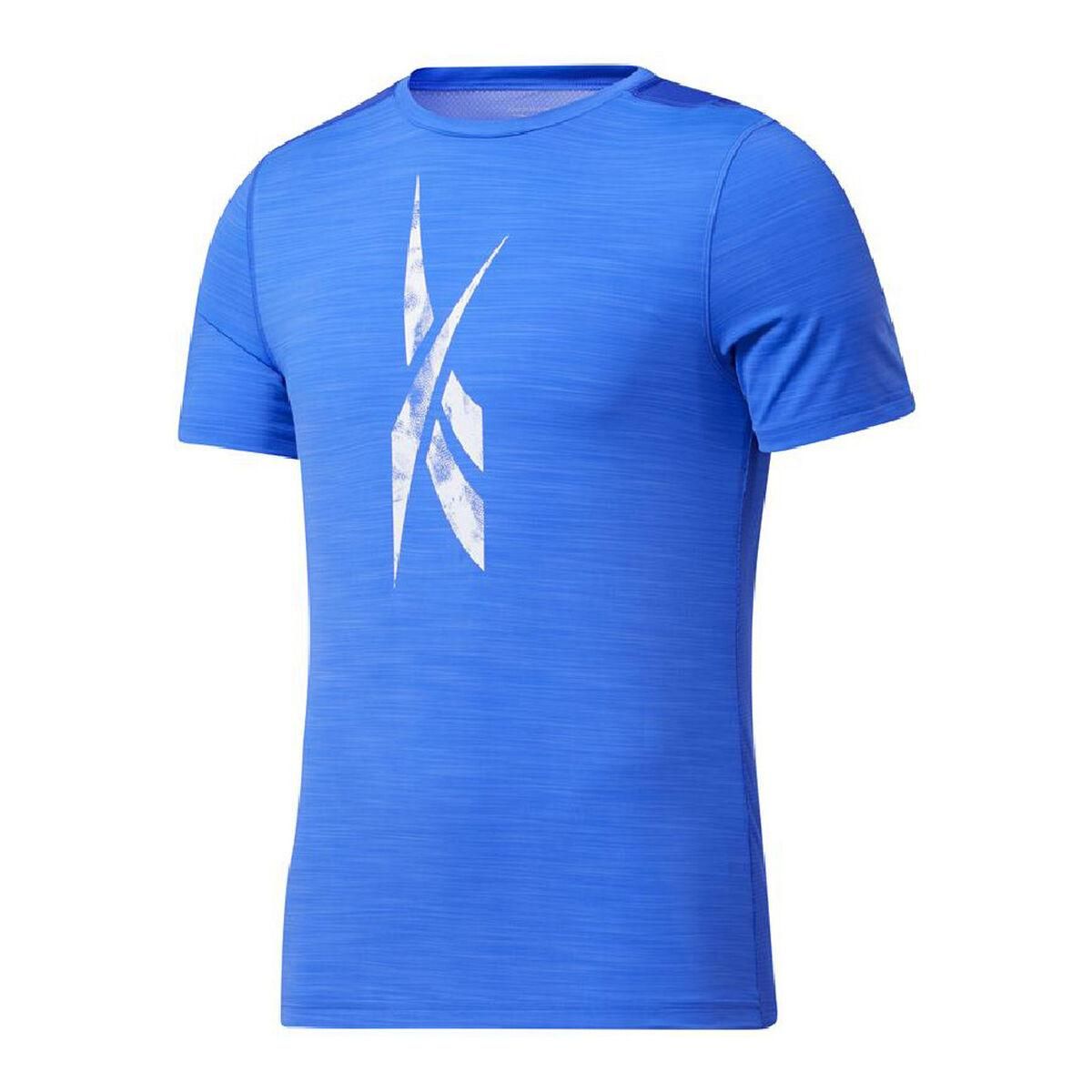 Kortærmet T-shirt til Mænd Reebok Workout Ready Activchill Blå L