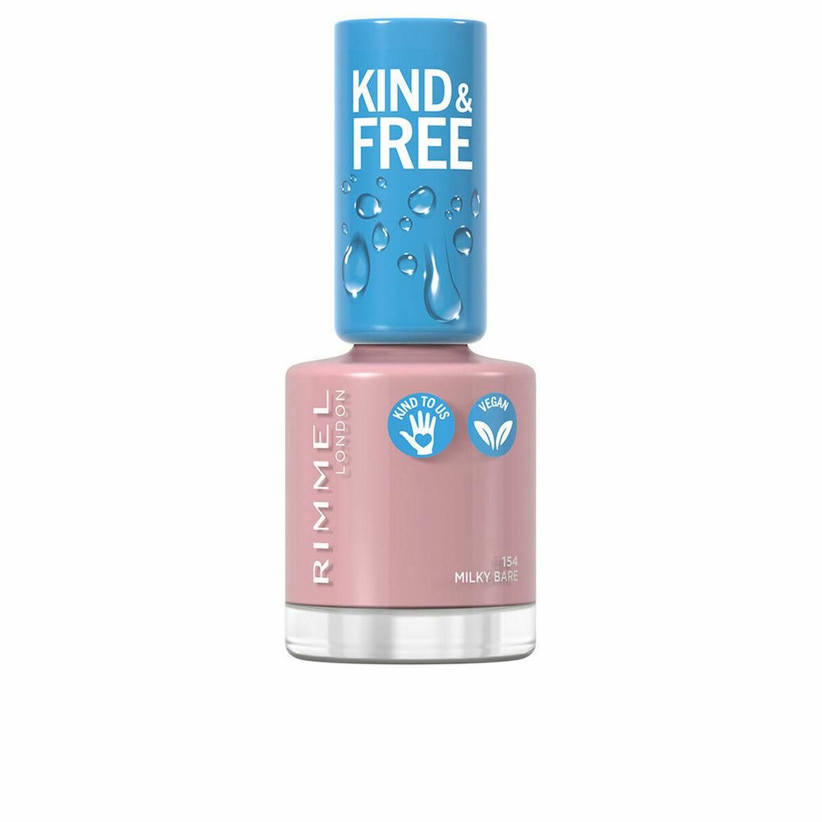 neglelak Rimmel London Kind & Free 154-milky bare (8 ml)