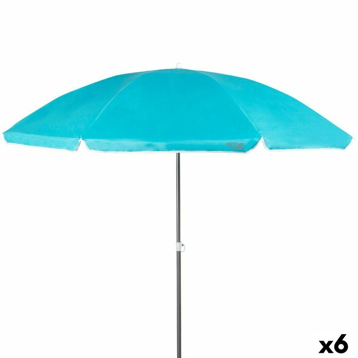 Parasol Aktive Aluminium Polyester 170T 200 x 203,5 x 200 cm (6 enheder)