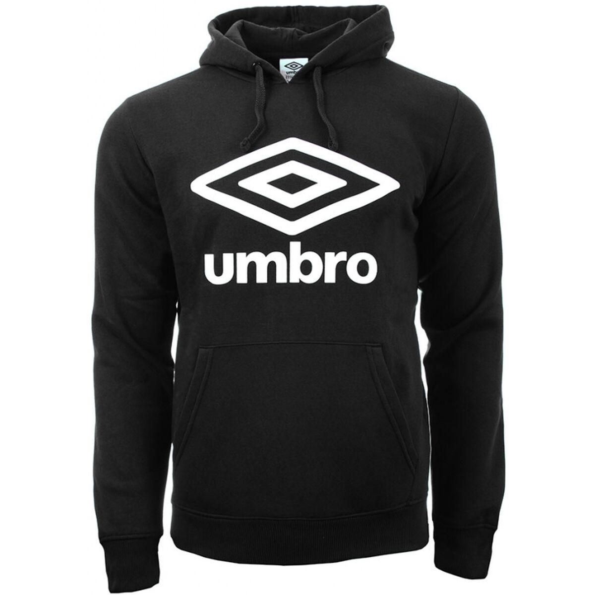 Hættetrøje til Børn Umbro LOGO OH Sort 12 år