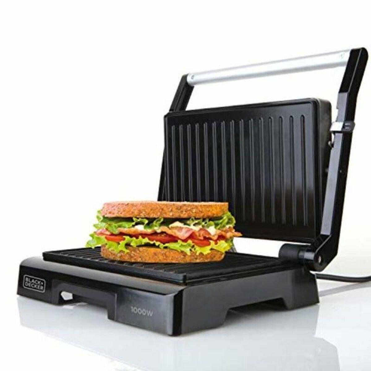 Elektrisk Grill Black & Decker BXGR1000E 23 x 14,5 cm 1000 W