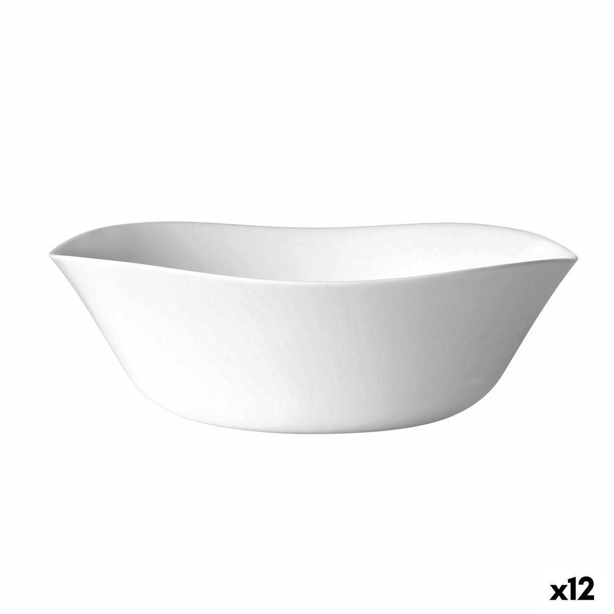 Salatskål Bormioli Rocco Parma Hvid Glas (24 cm) (12 enheder)