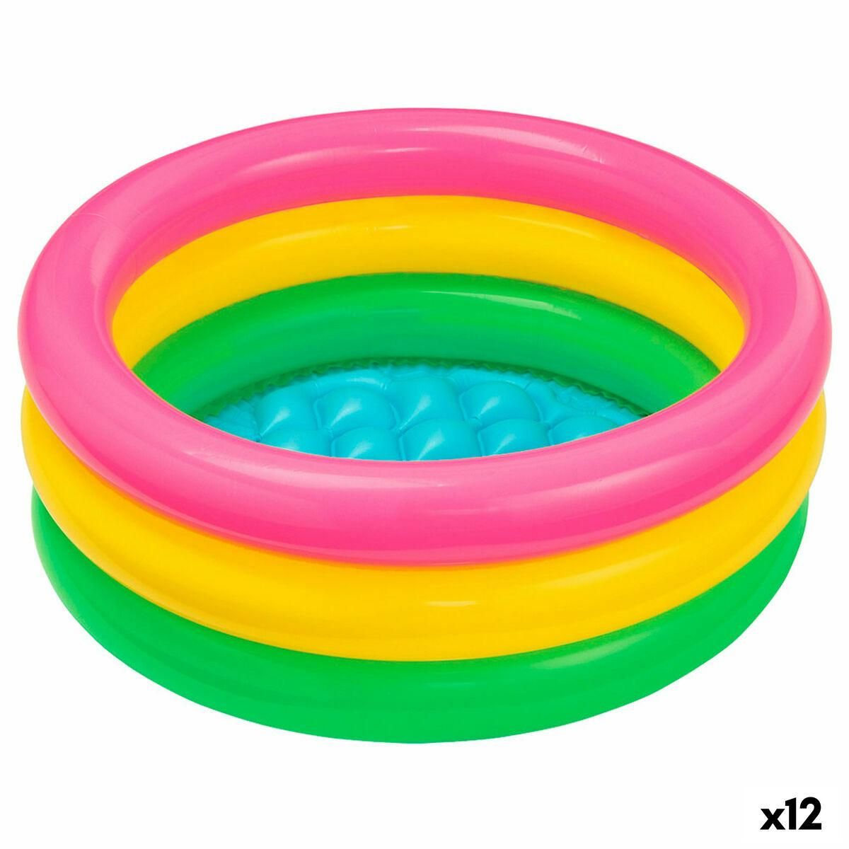 Oppustelig Pool til Børn Intex Sunset Glow Ringe 28 L 61 x 22 x 61 cm (12 enheder)