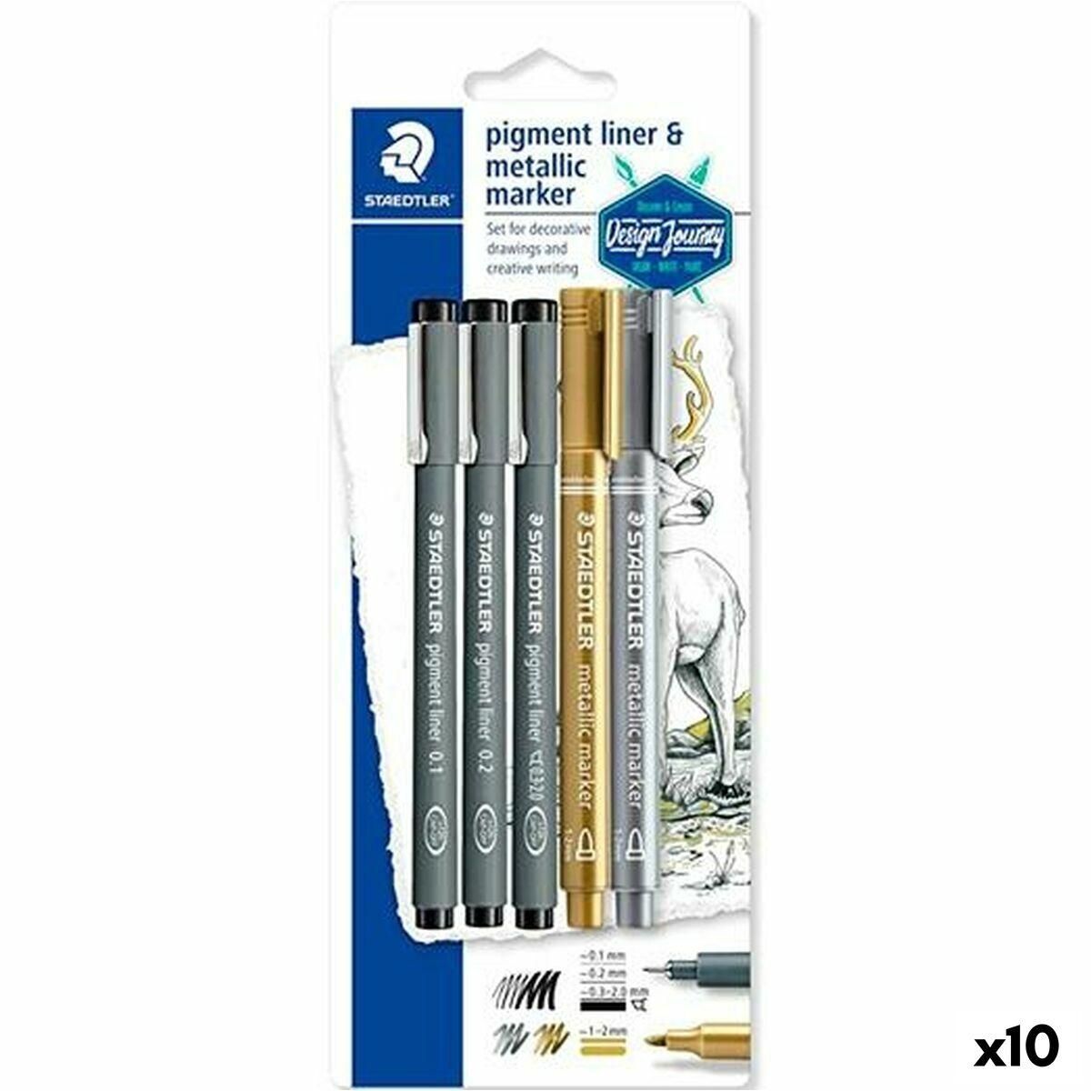 Sæt med Fiberpenne Staedtler Design Journey (10 enheder)