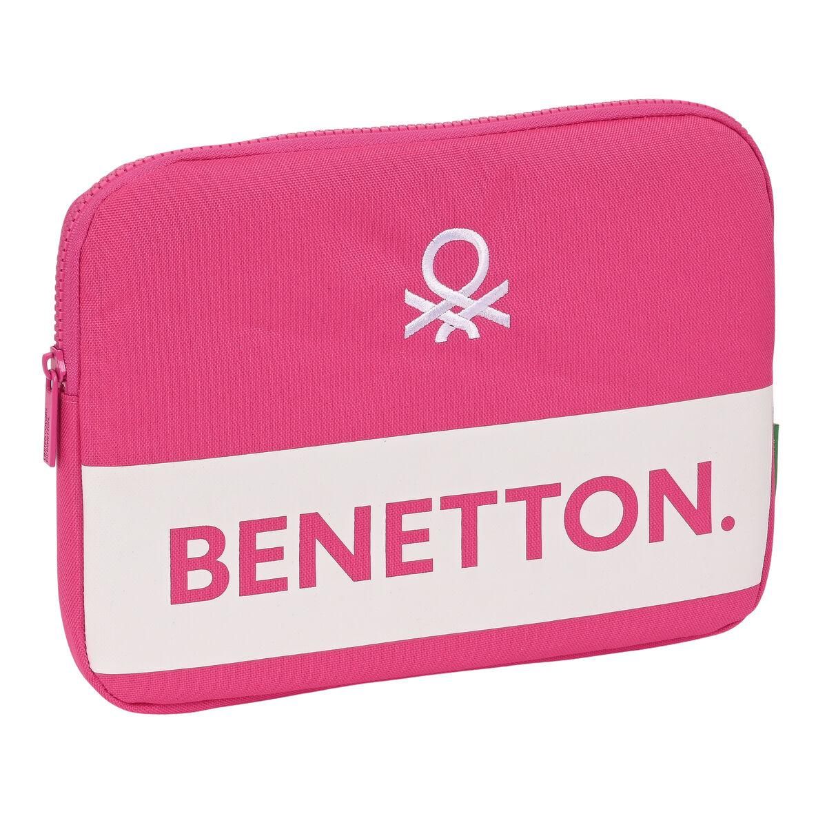 Laptop cover Benetton Raspberry Fuchsia (31 x 23 x 2 cm)