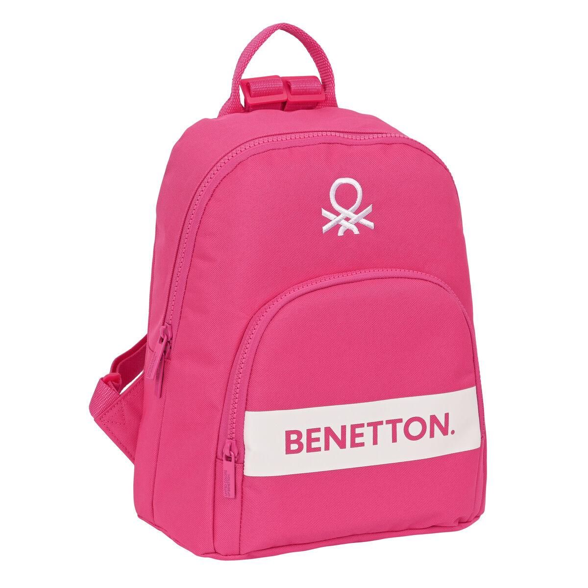 Casual Rygsæk Benetton Raspberry Fuchsia 13 L