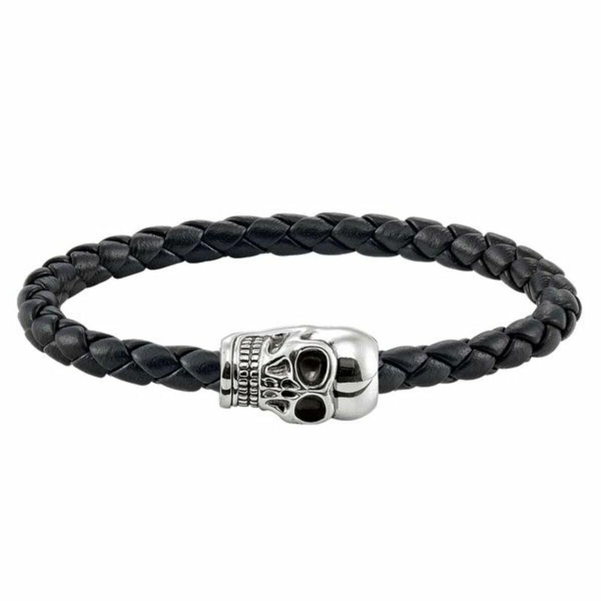 Unisex armbånd Thomas Sabo UB0018-823-11 Sølvfarvet Sort 18,5 cm 16,5 cm 16,5 cm