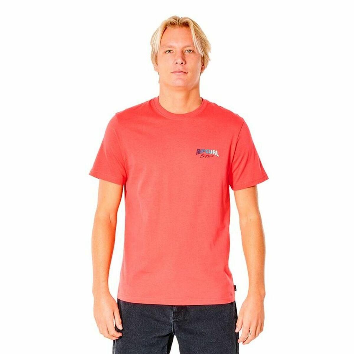 Kortærmet T-shirt til Mænd Rip Curl Revival Inverted M Laksefarvet M