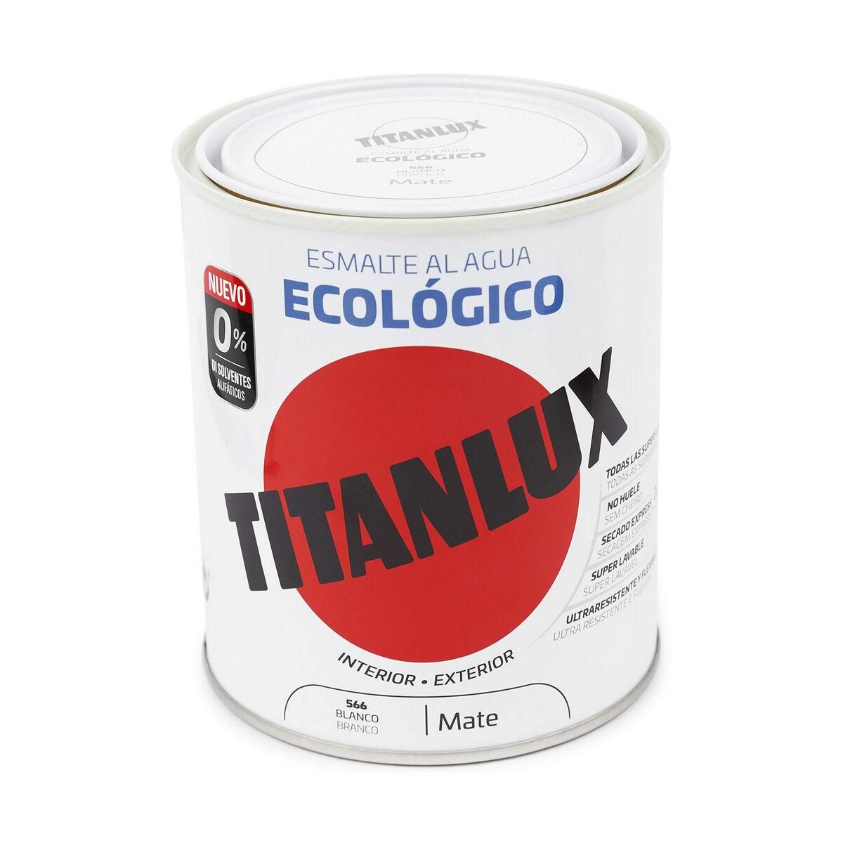 Fernis Titanlux 02t056634 750 ml Efterbehandling neglelak Hvid Mat