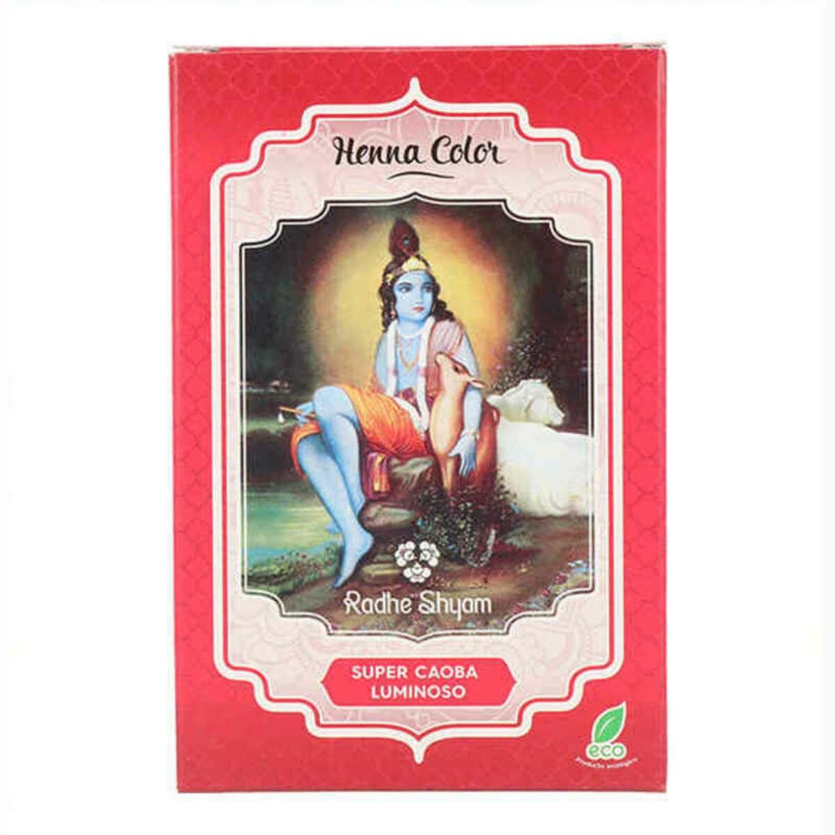 Permanent Farve Radhe Shyam Shyam Henna Henna Pulveriseret Mahogni (100 gr)