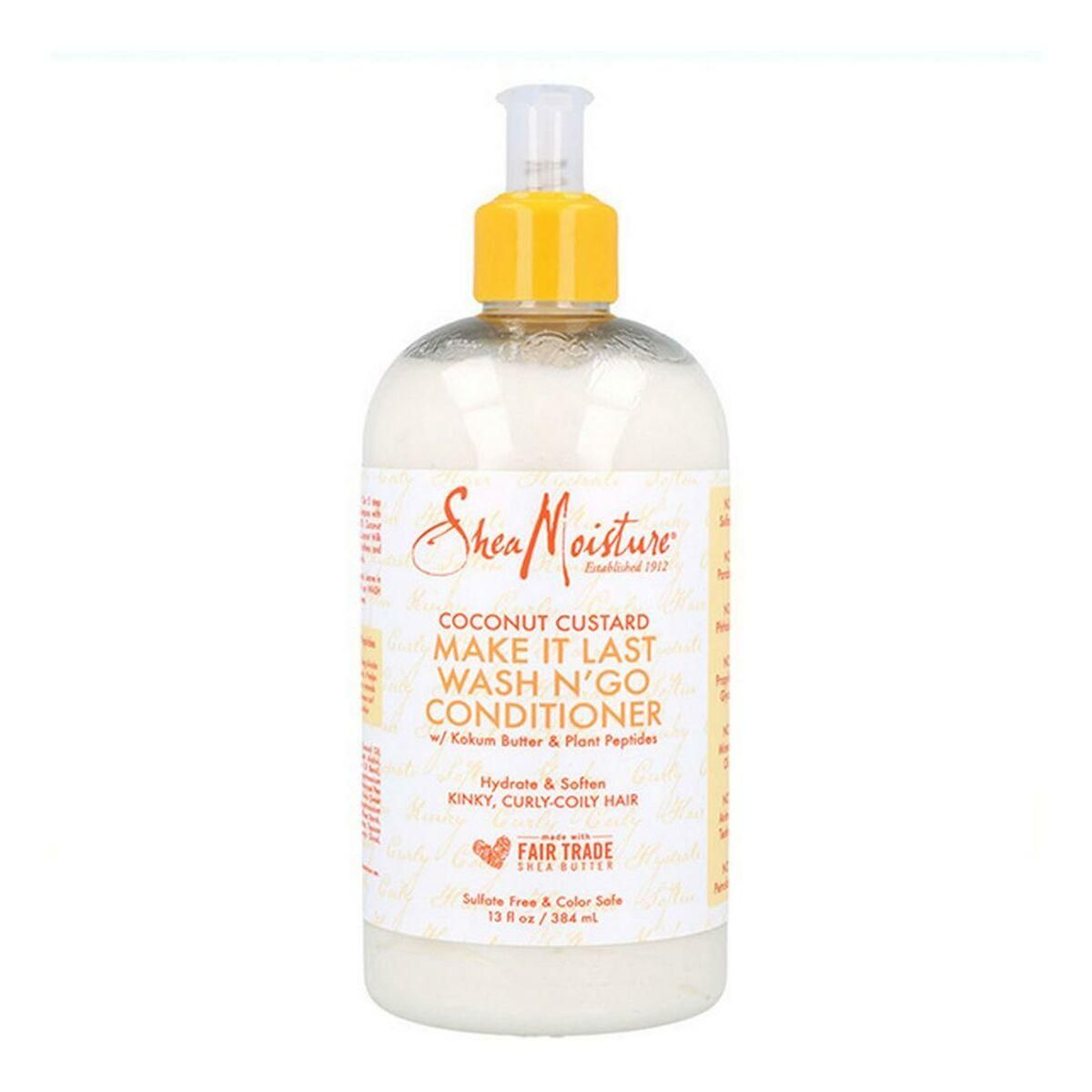 Hårbalsam Shea Moisture Coconut Custard Wash N'Go Shea Moisture (384 ml)