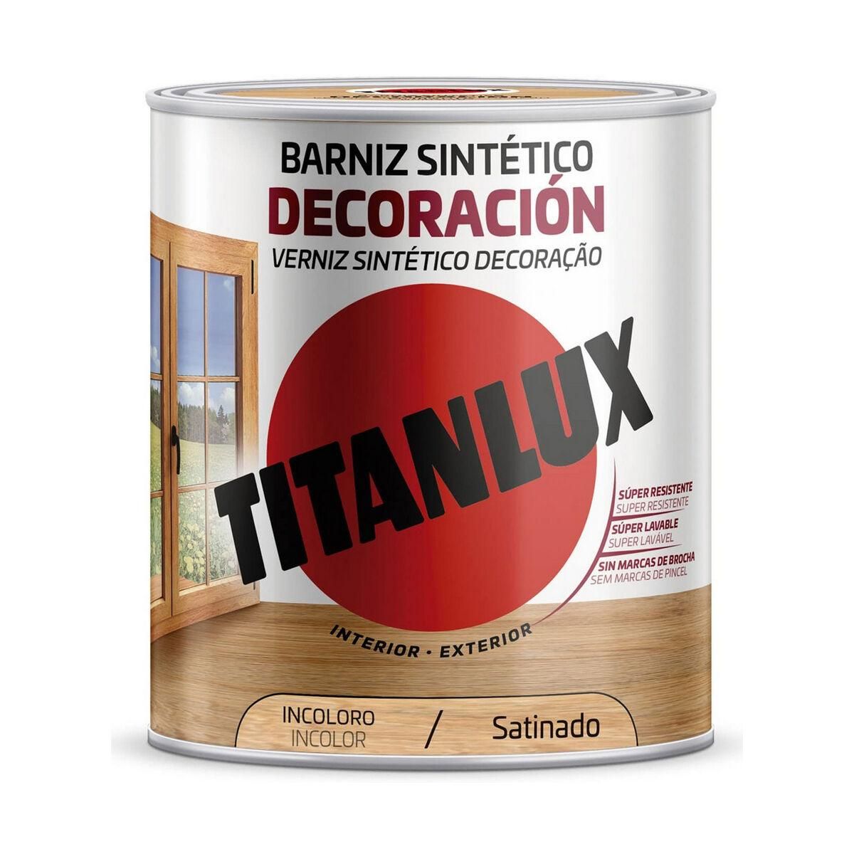 Fernis Titanlux m11100034 750 ml Farveløs Satin finish