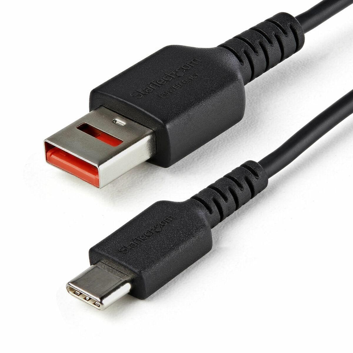 USB A til USB C-kabel Startech USBSCHAC1M Sort