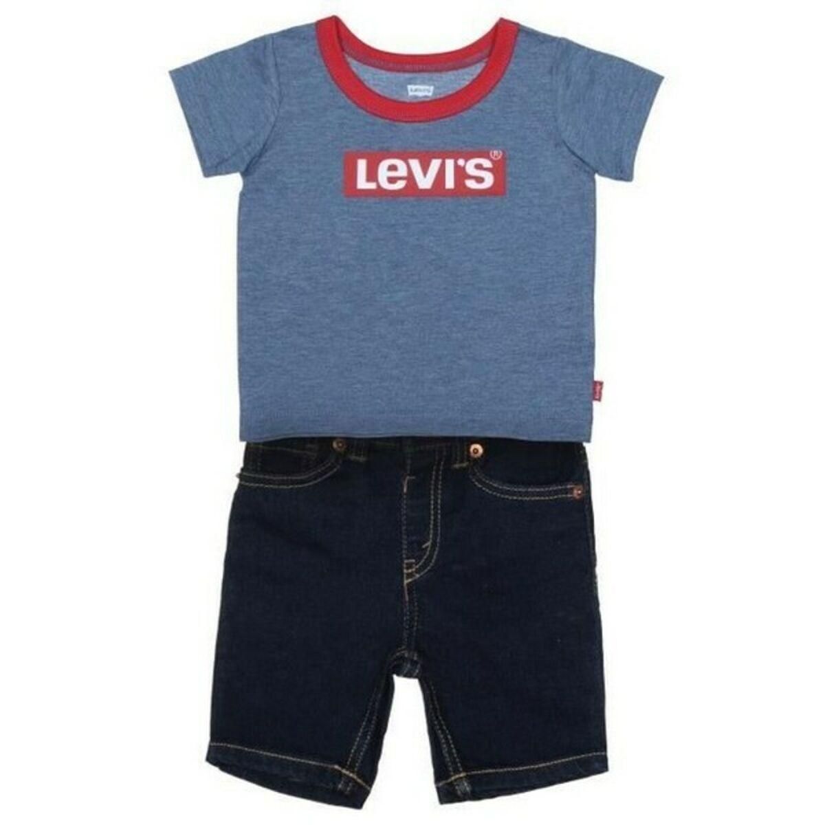 Sportstøj til Baby Levi's STRETCH DENIM SHORT Blå 24 måneder