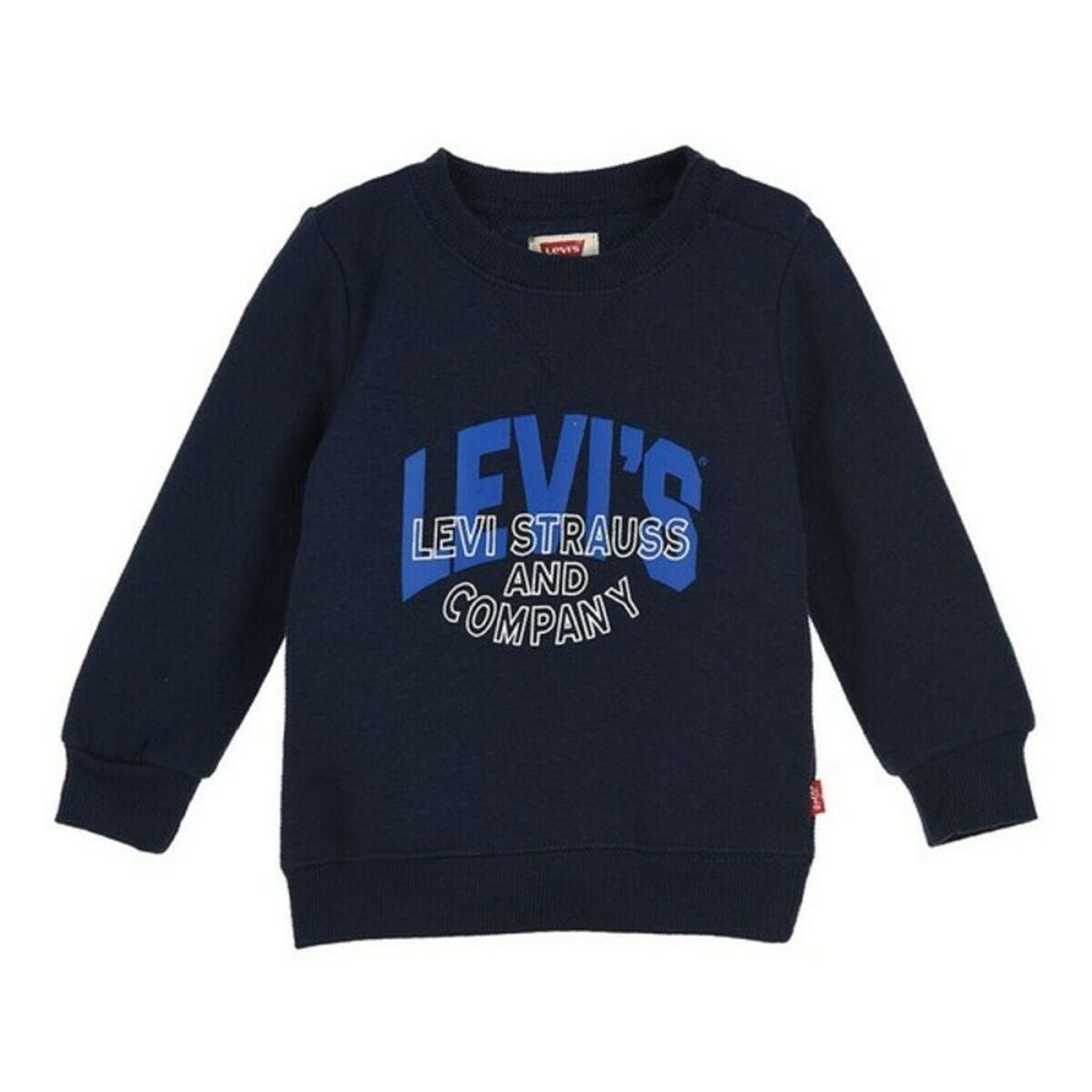 Sweatshirt til Børn Levi's TWO TONE PRINT Marineblå 12 måneder