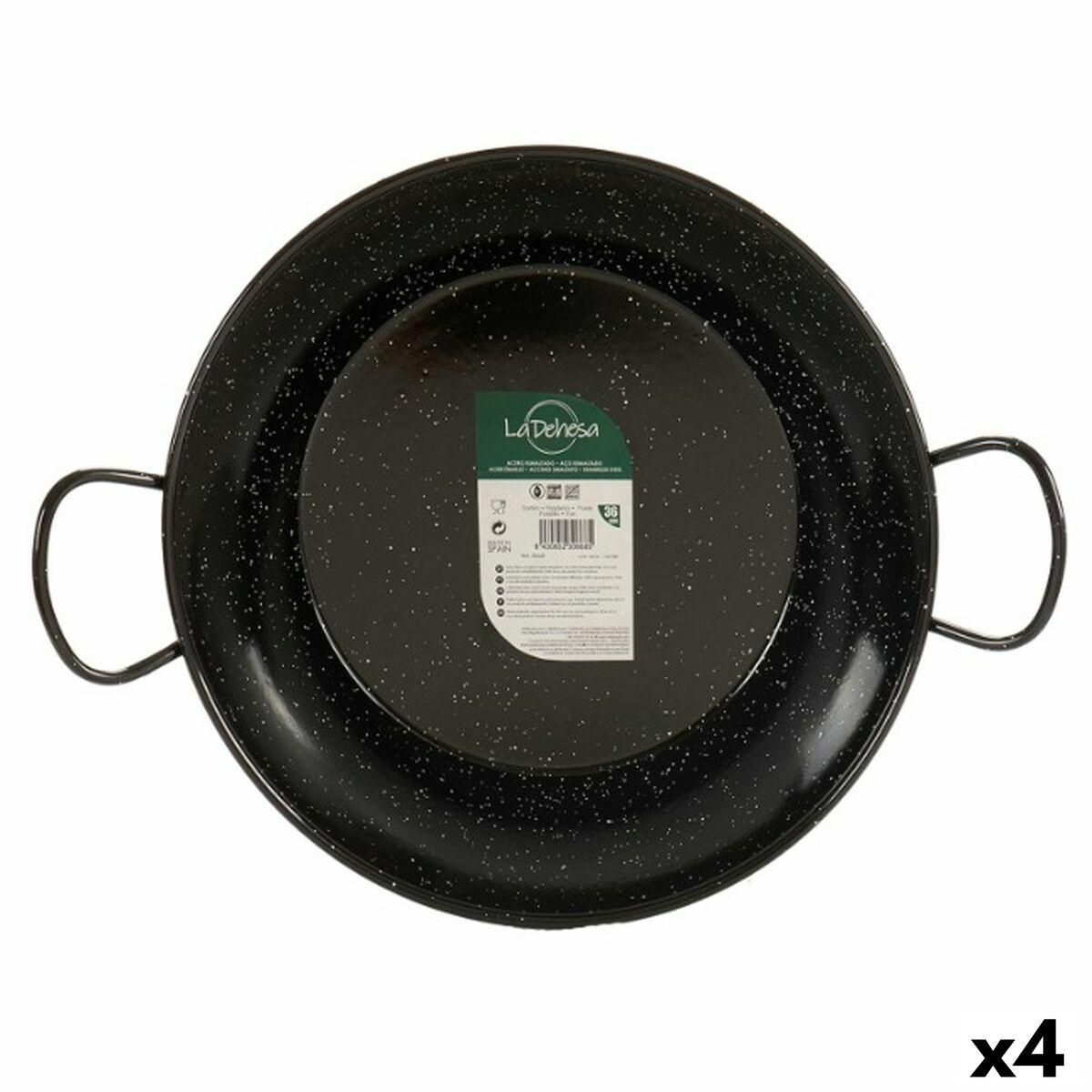 Paella-Pande Ø 36 cm Glaseret stål (4 enheder)