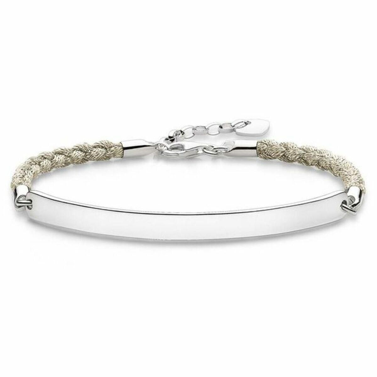 Armbånd til kvinder Thomas Sabo LBA0029-173-19 Sølvfarvet Hvid 15-18 cm 19,5 cm 16,5-19,5 cm