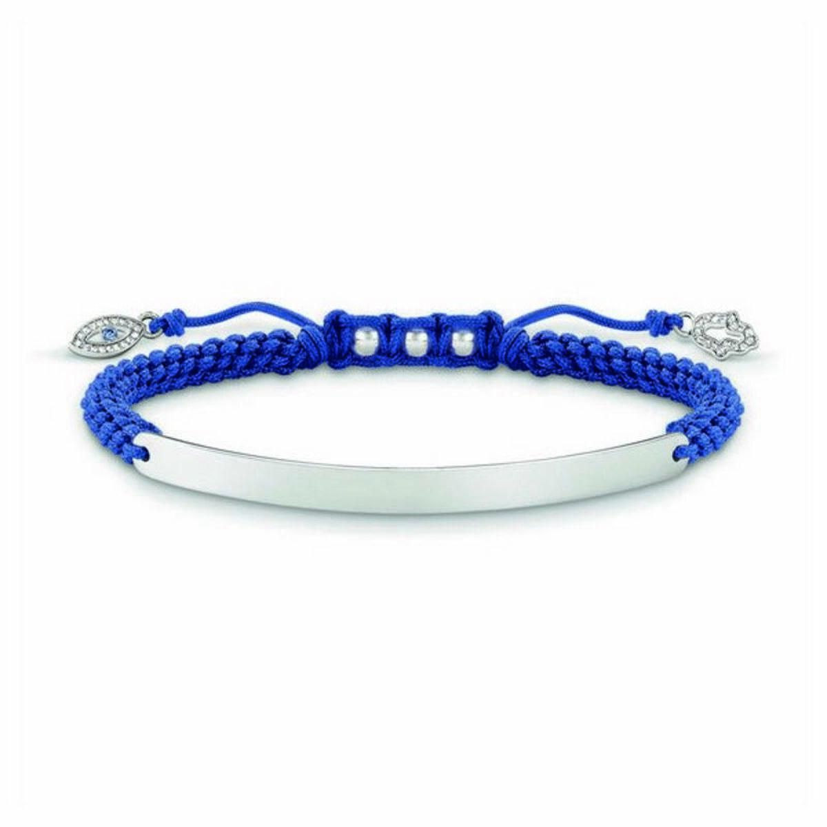 Armbånd til kvinder Thomas Sabo LBA0066-897-1 16 - 19 cm Sølvfarvet Blå 21 cm 12-19 cm