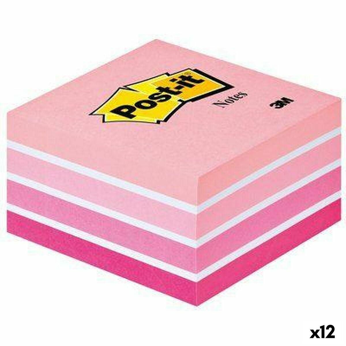 Notesblok Post-it 76 x 76 mm Pink 450 Ark (12 enheder)