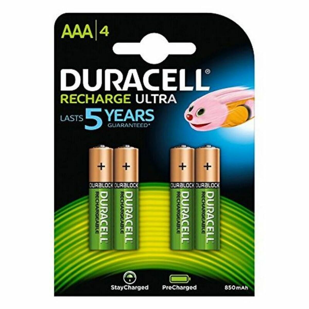 Genopladelige batterier DURACELL StayCharged AAA (4pcs) HR03 AAA 1,2 V AAA