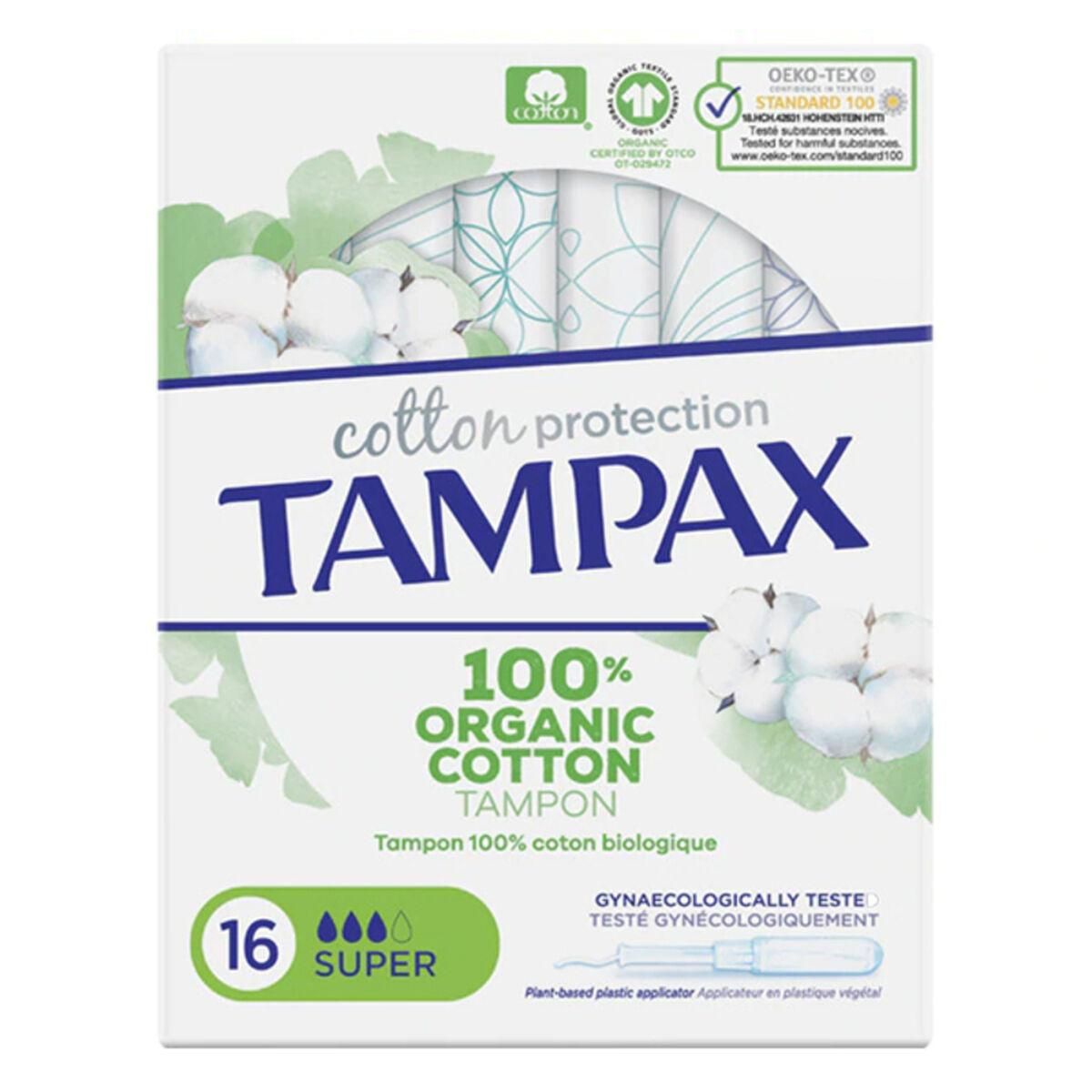 Super tamponer ORGANIC Tampax Tampax Organic Super (16 uds) 16 enheder