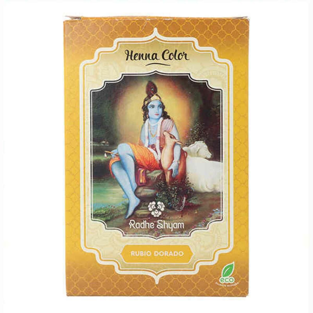 Semi-permanent Farve Henna Radhe Shyam Gylden Blond (100 g)