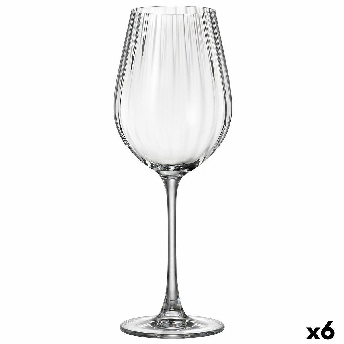 Vinglas Bohemia Crystal Optic Gennemsigtig 6 enheder 500 ml