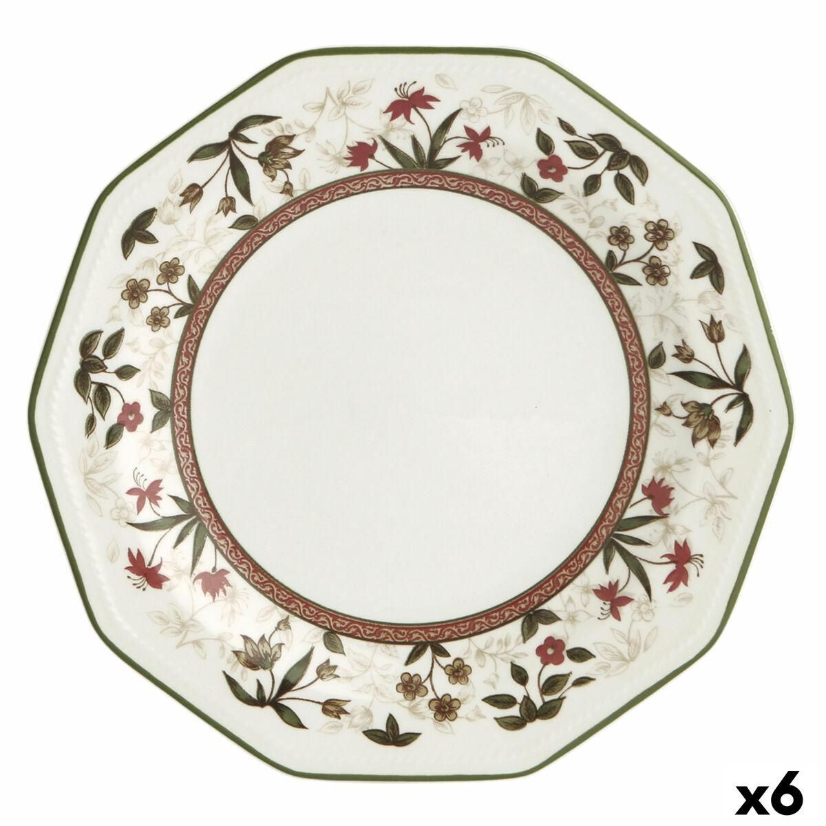 Desserttallerken Queen´s By Churchill Assam Floral Keramik Jedilni servis Ø 20,5 cm (6 enheder)