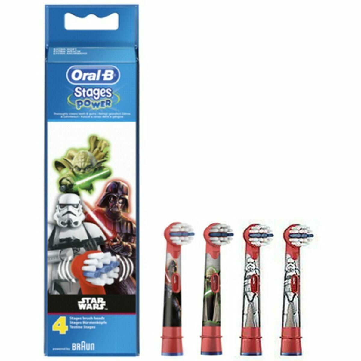 Tandbørstehoved Oral-B 80352668 Rød Hvid 4 enheder