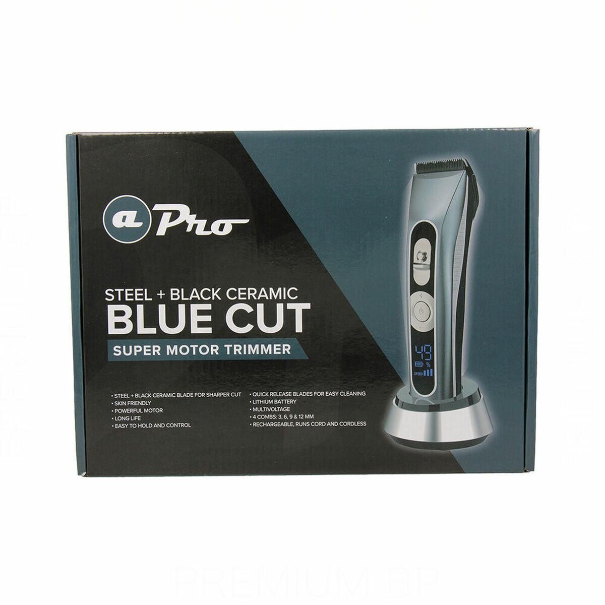 Hårtrimmer/Shaver Albi Pro Blue Cut 10W