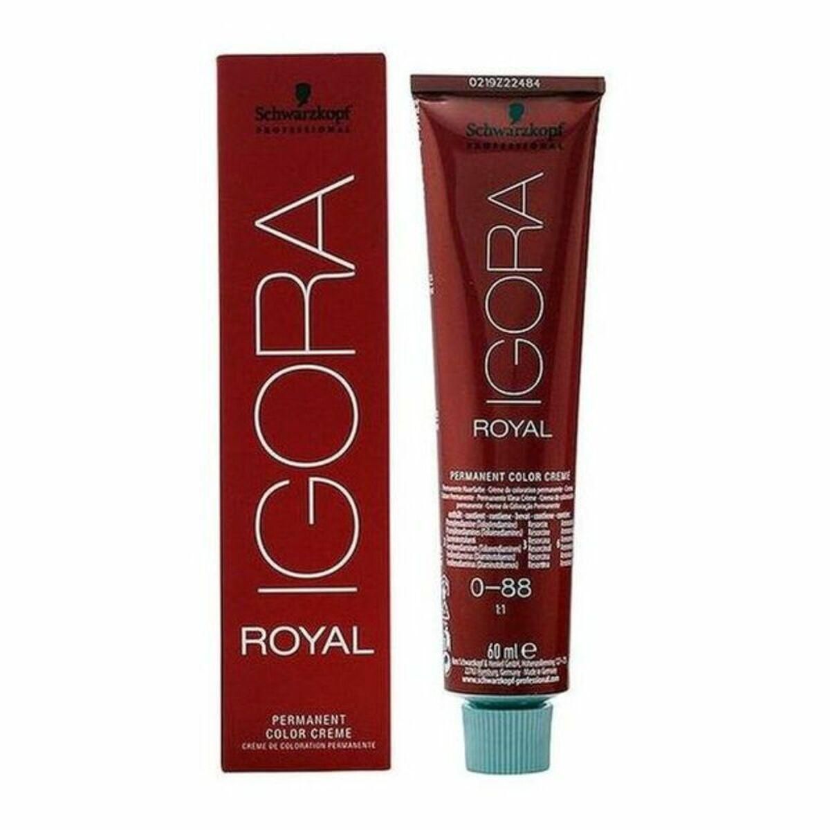 Permanent Farve Igora Royal Schwarzkopf Igora Royal 0-88 Nº 0-88 Nº 9.0-rubio muy claro Nº 8.0-rubio claro 60 ml