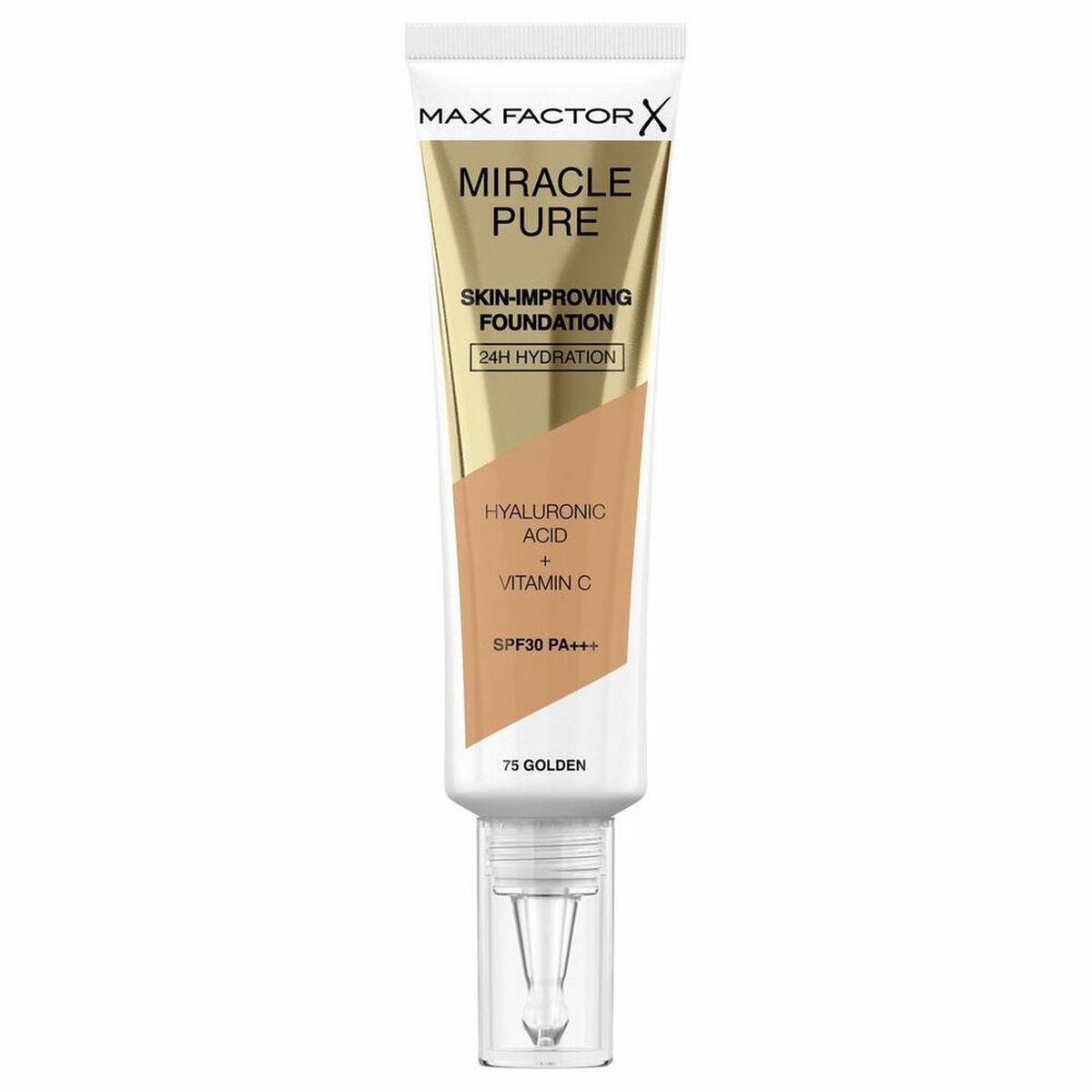 Flydende makeup foundation Max Factor Miracle Pure 75-golden SPF 30 (30 ml)