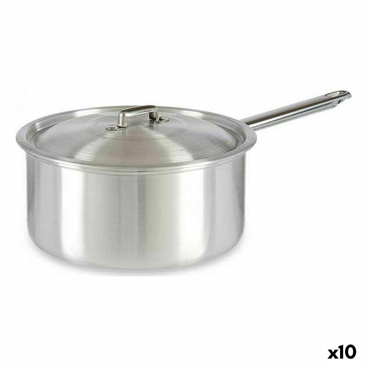 Kasserolle med låg Ø 24 cm Sølvfarvet Aluminium 5 L (10 enheder)