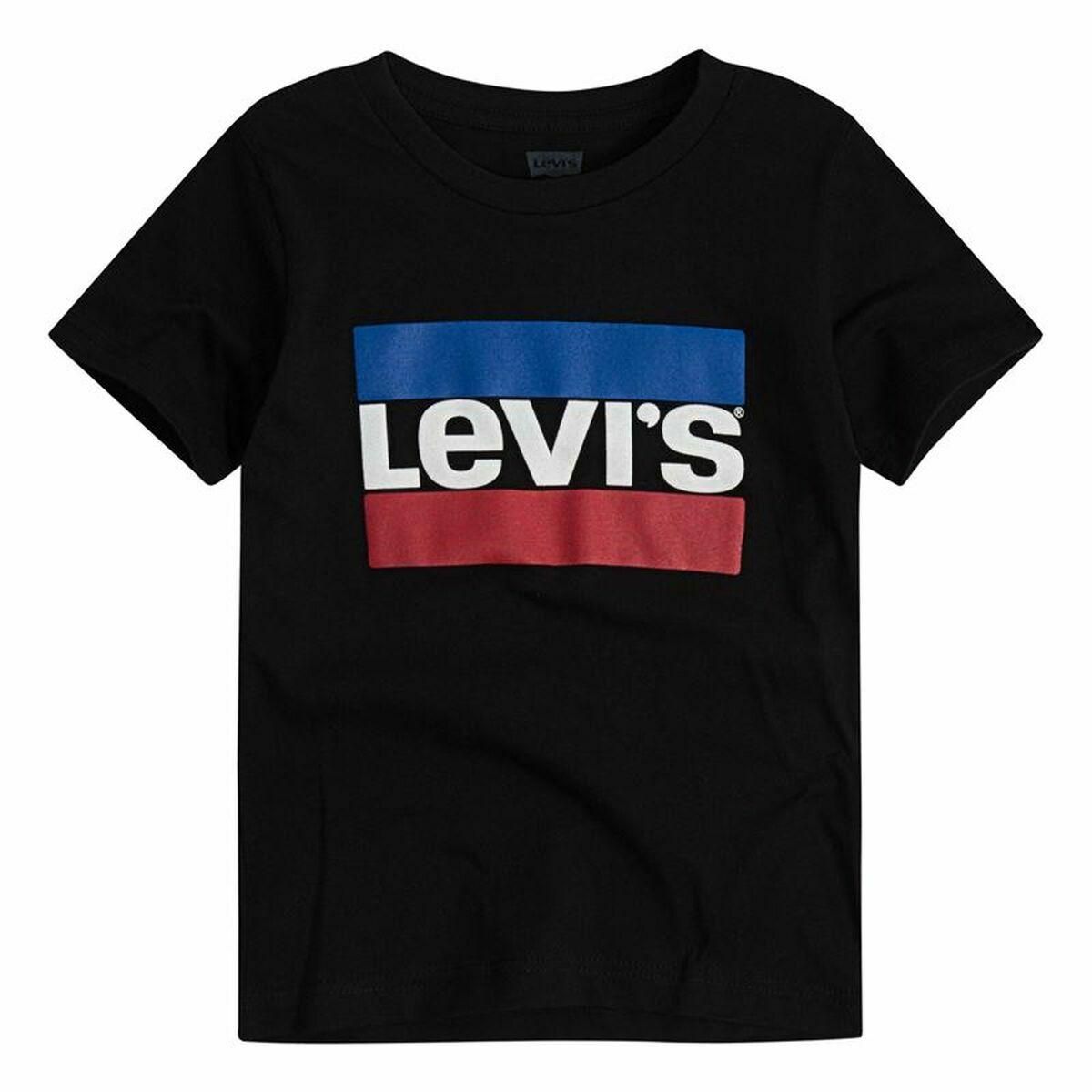 Kortærmet T-shirt til Mænd Levi's Logo Jr Sort 14 år